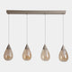 Barlett Bronze - Bar Pendant Ceiling Light, 4 Light