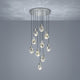 Gem Silver - LED Pendant Ceiling Light, 10 Light