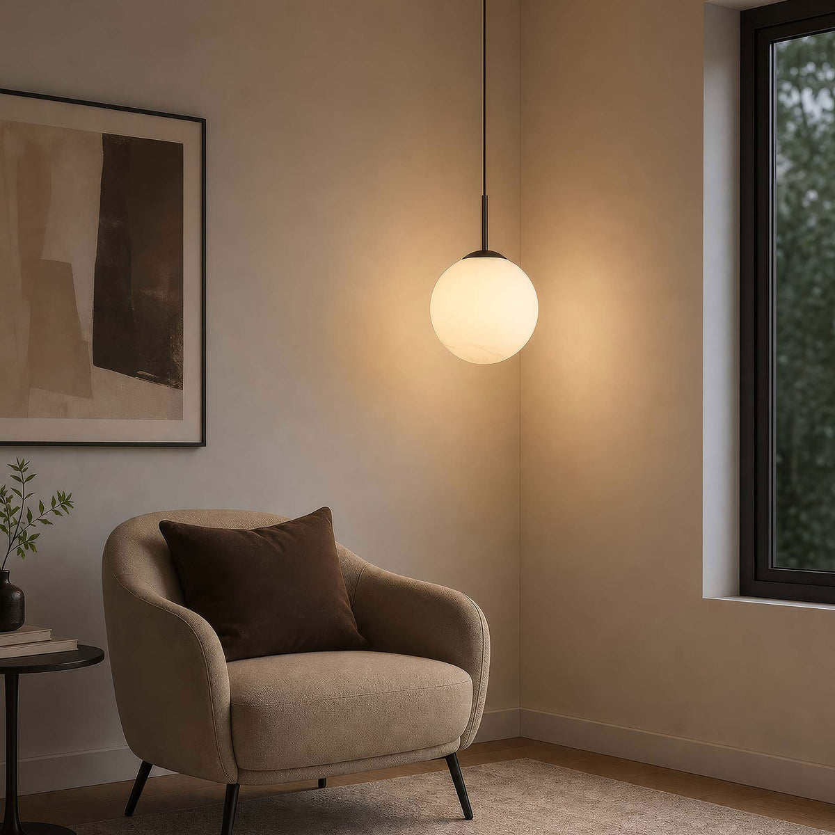 Henri Marble - Globe Pendant Ceiling Light