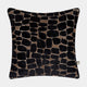 Olten - Black & Gold Velvet Cushion 45x45cm