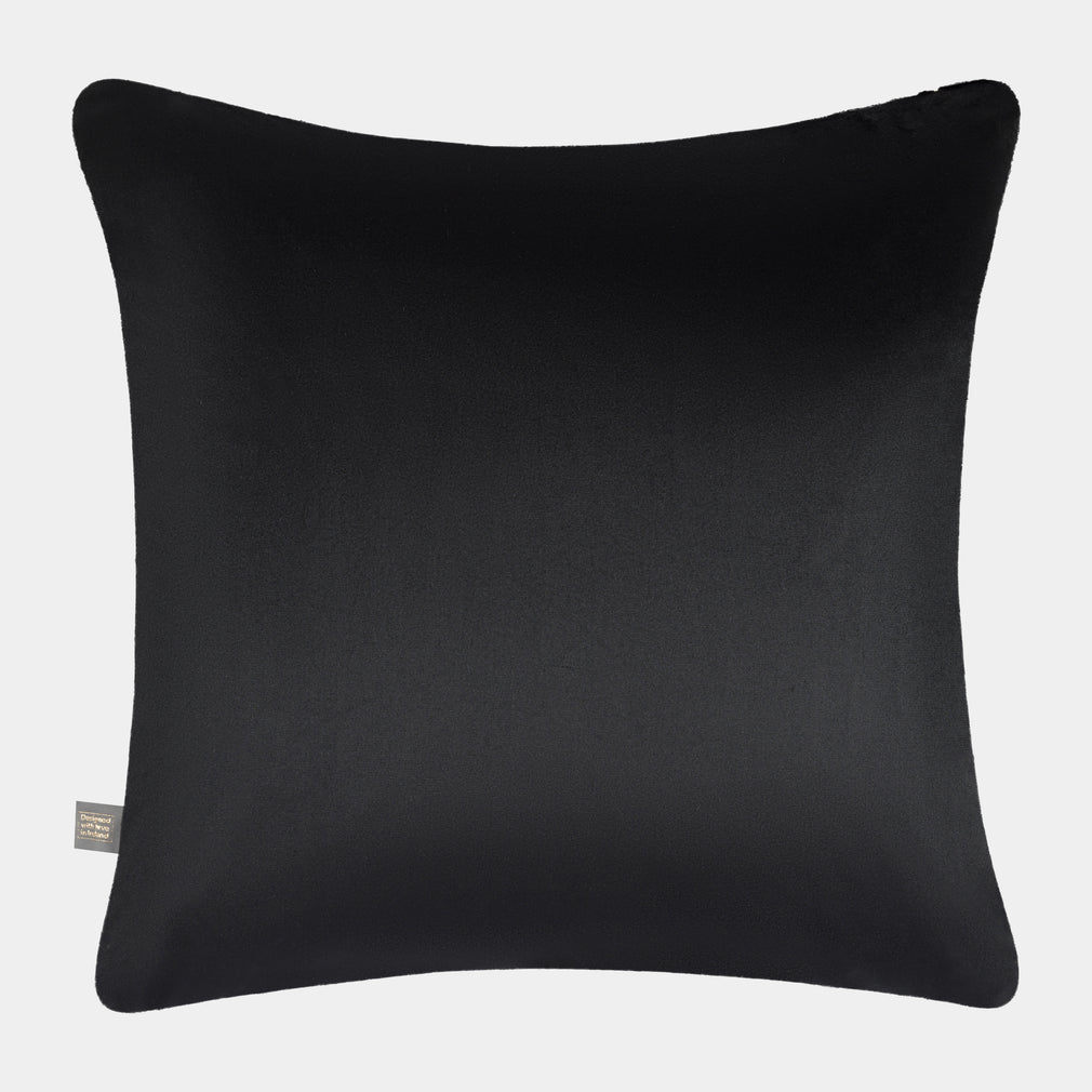 Olten - Black & Gold Velvet Cushion 45x45cm