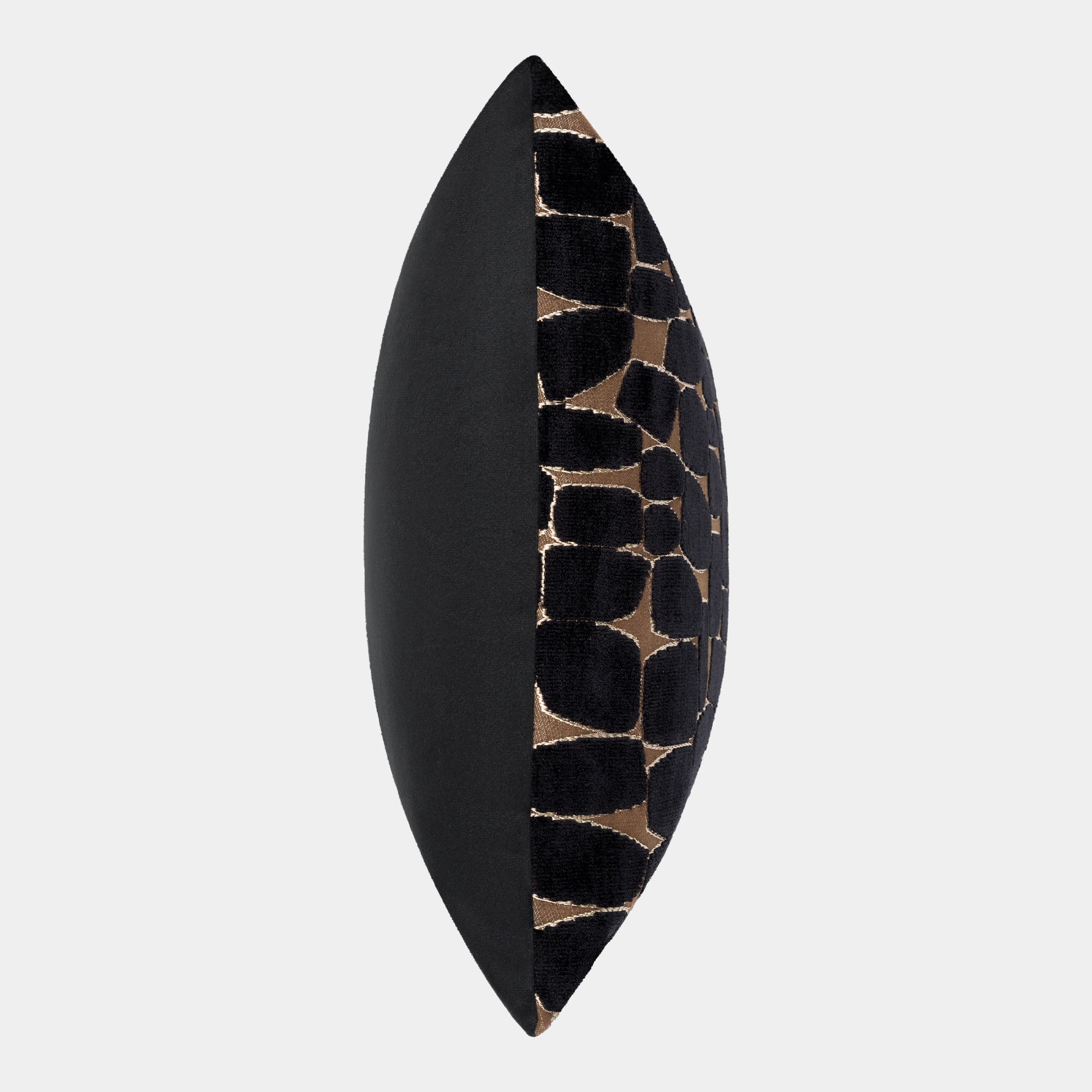 Olten - Black & Gold Velvet Cushion 45x45cm