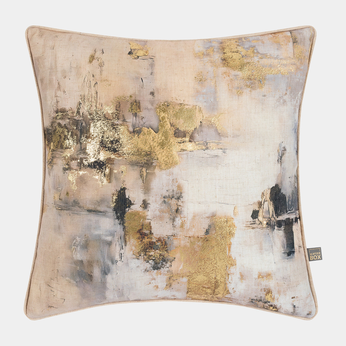Willow - Natural & Gold Cushion 50x50cm