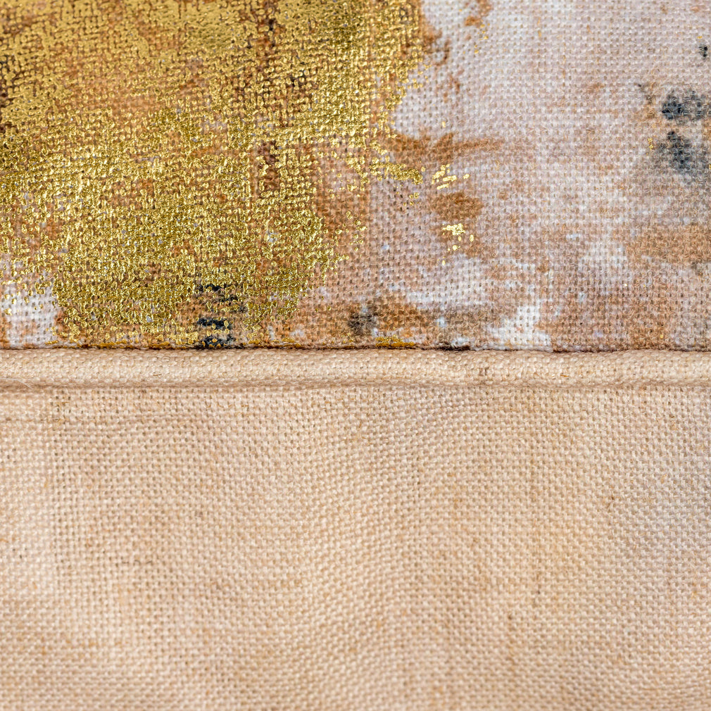 Willow - Natural & Gold Cushion 50x50cm