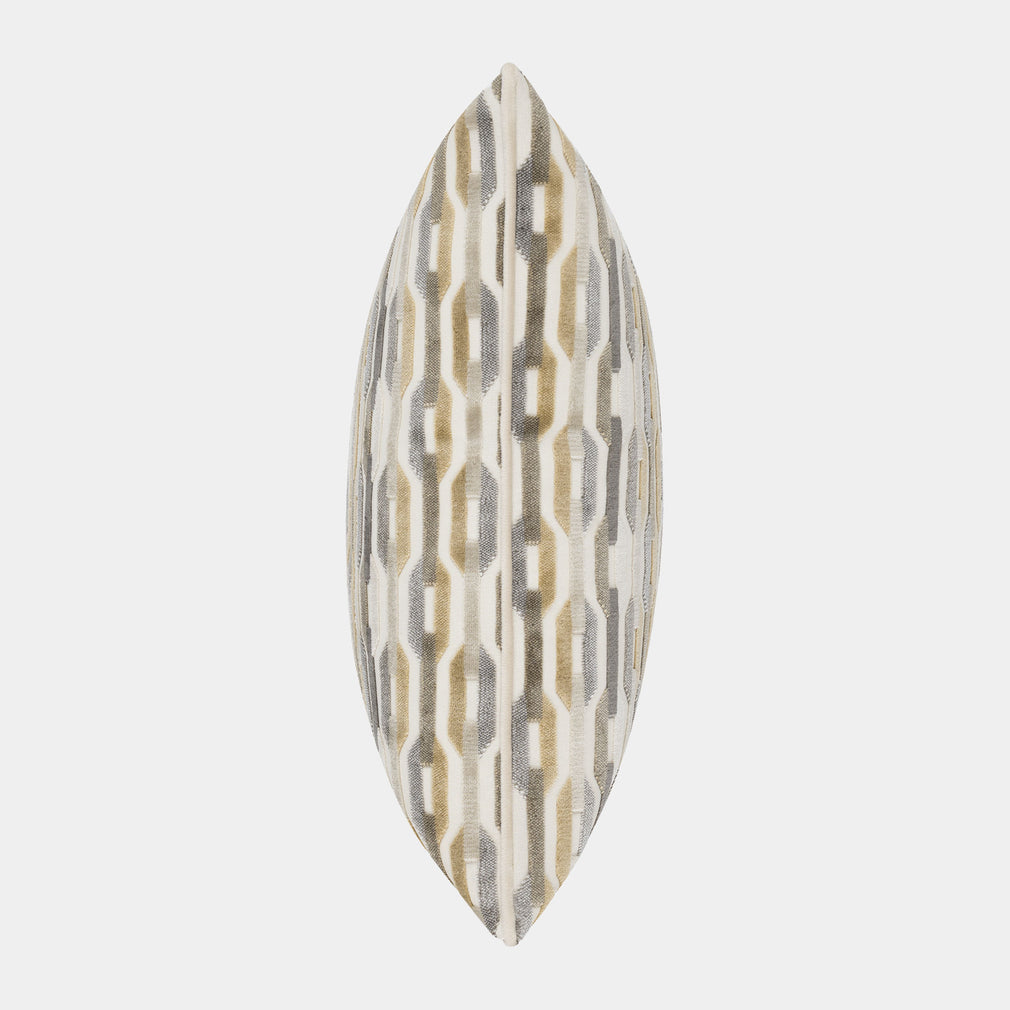 Ozzie Velvet - Natural & Green Cushion 45x45cm