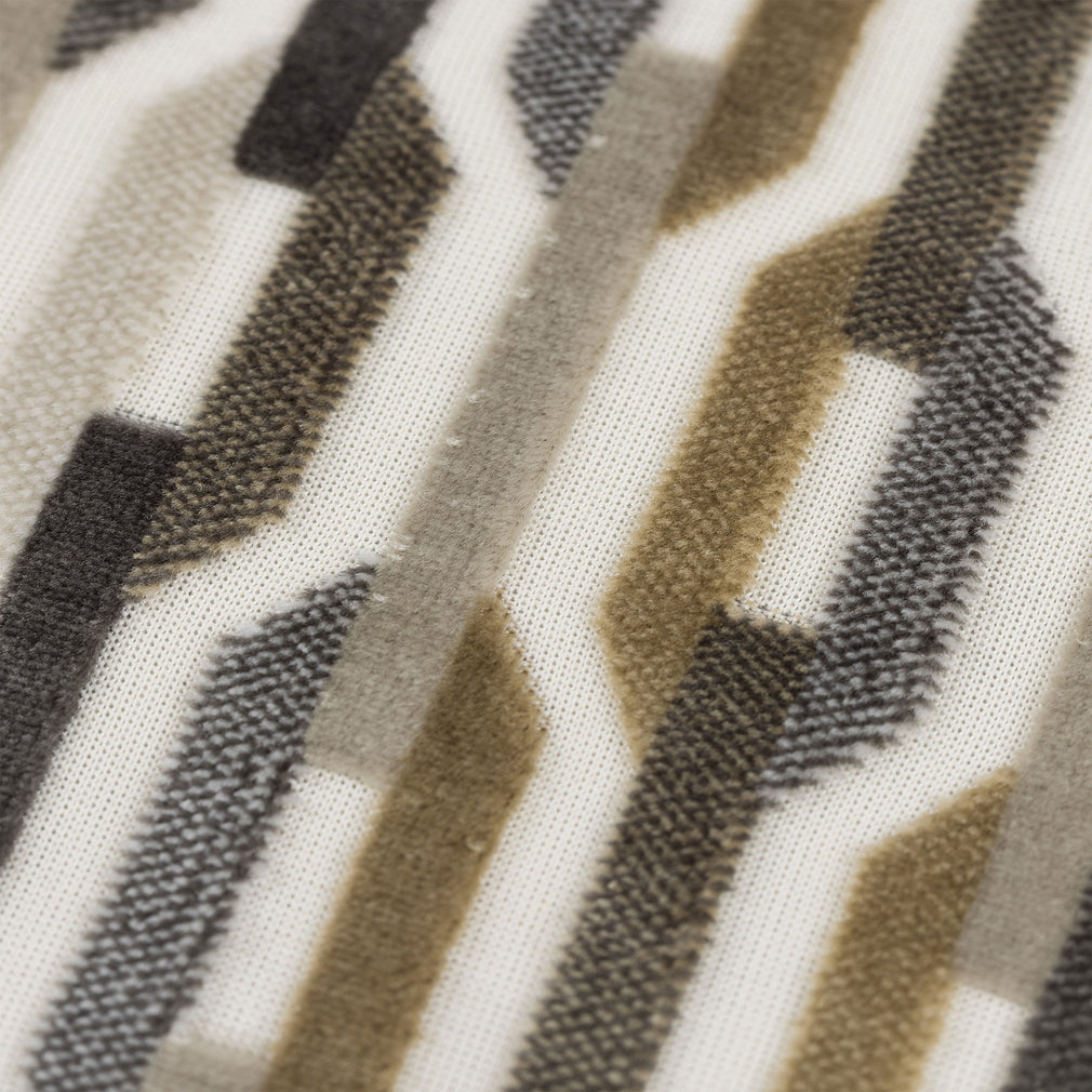 Ozzie Velvet - Natural & Green Cushion 45x45cm