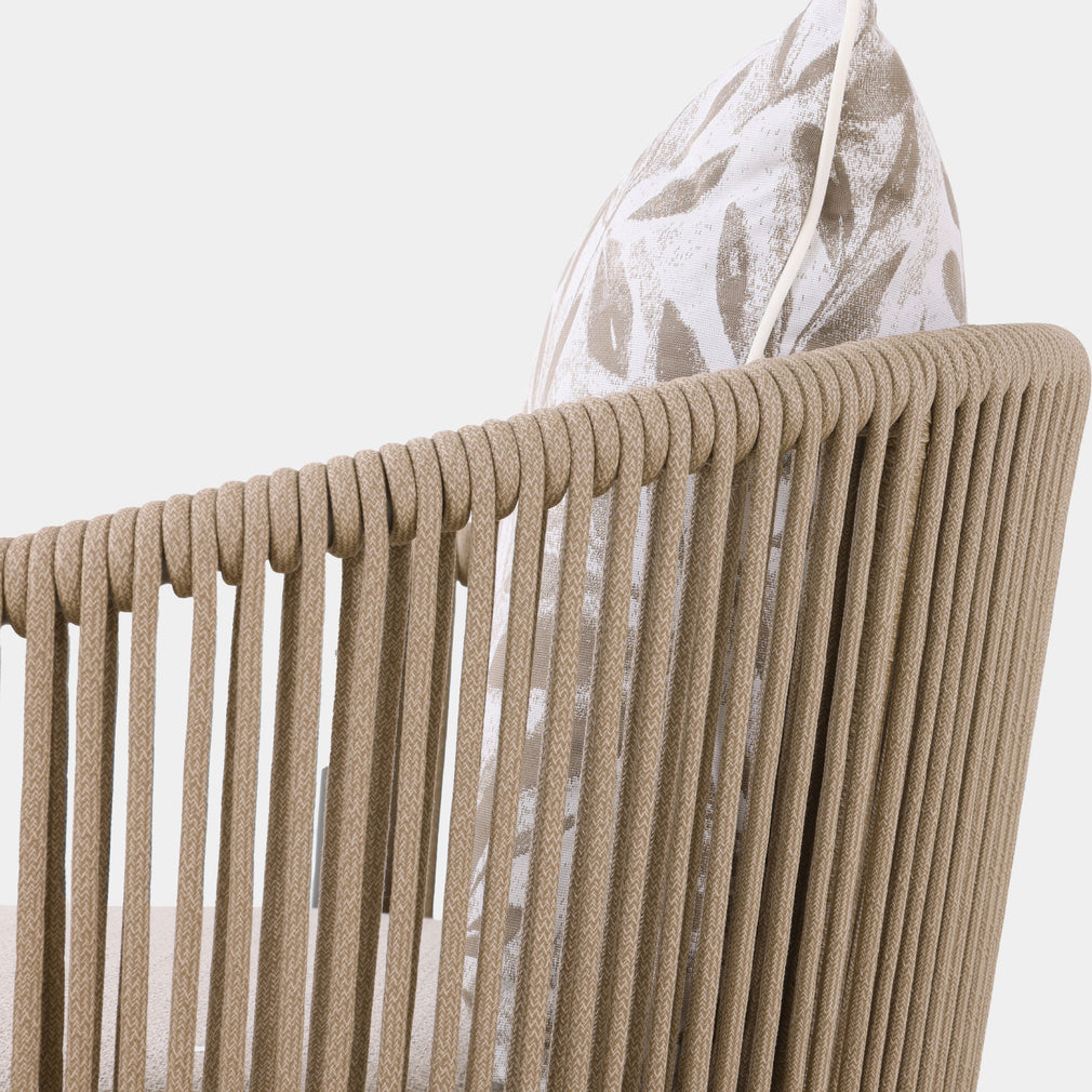 Mauritius - Pair Of Garden Swivel Chairs With Side Table