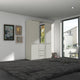 Fitzroy - 3 Door 2 Drawer Combi Mirrored Wardrobe