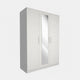 Maria - Wardrobe with Mirror, Fully Assembled 3 Door