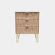 Jewel - 3 Drawer Bedside Table, Small