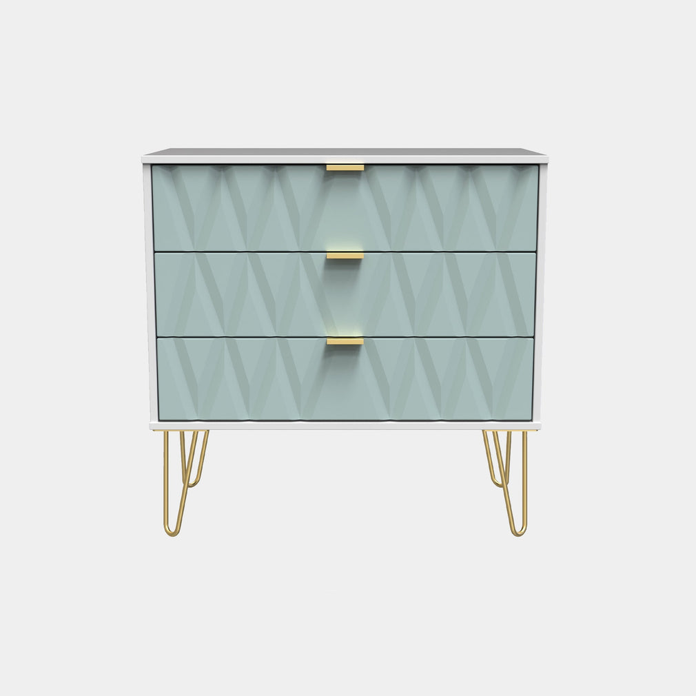 Jewel - 3 Drawer Chest of Drawers, Midi