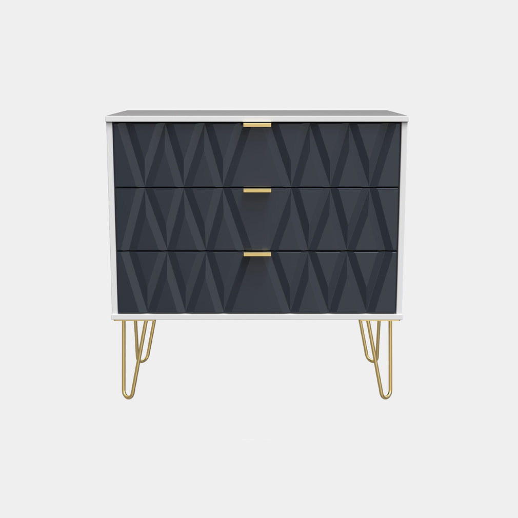 Jewel - 3 Drawer Chest of Drawers, Midi