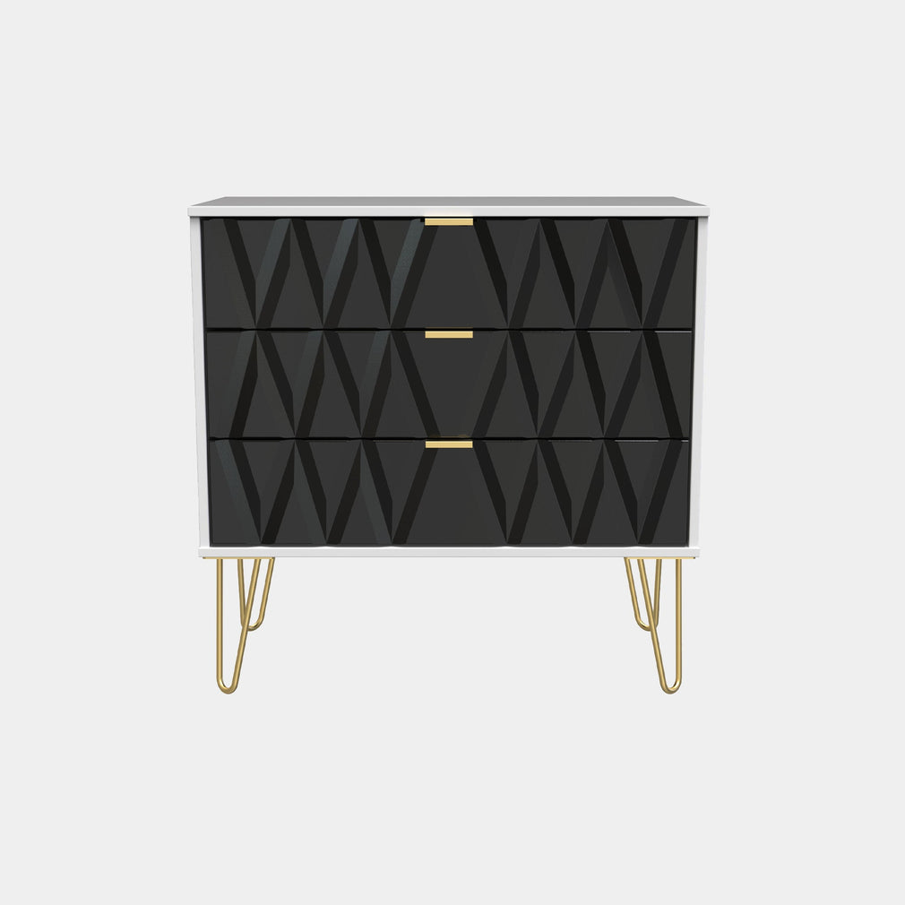 Jewel - 3 Drawer Chest of Drawers, Midi