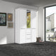 Fitzroy - 3 Door 2 Drawer Combi Mirrored Wardrobe