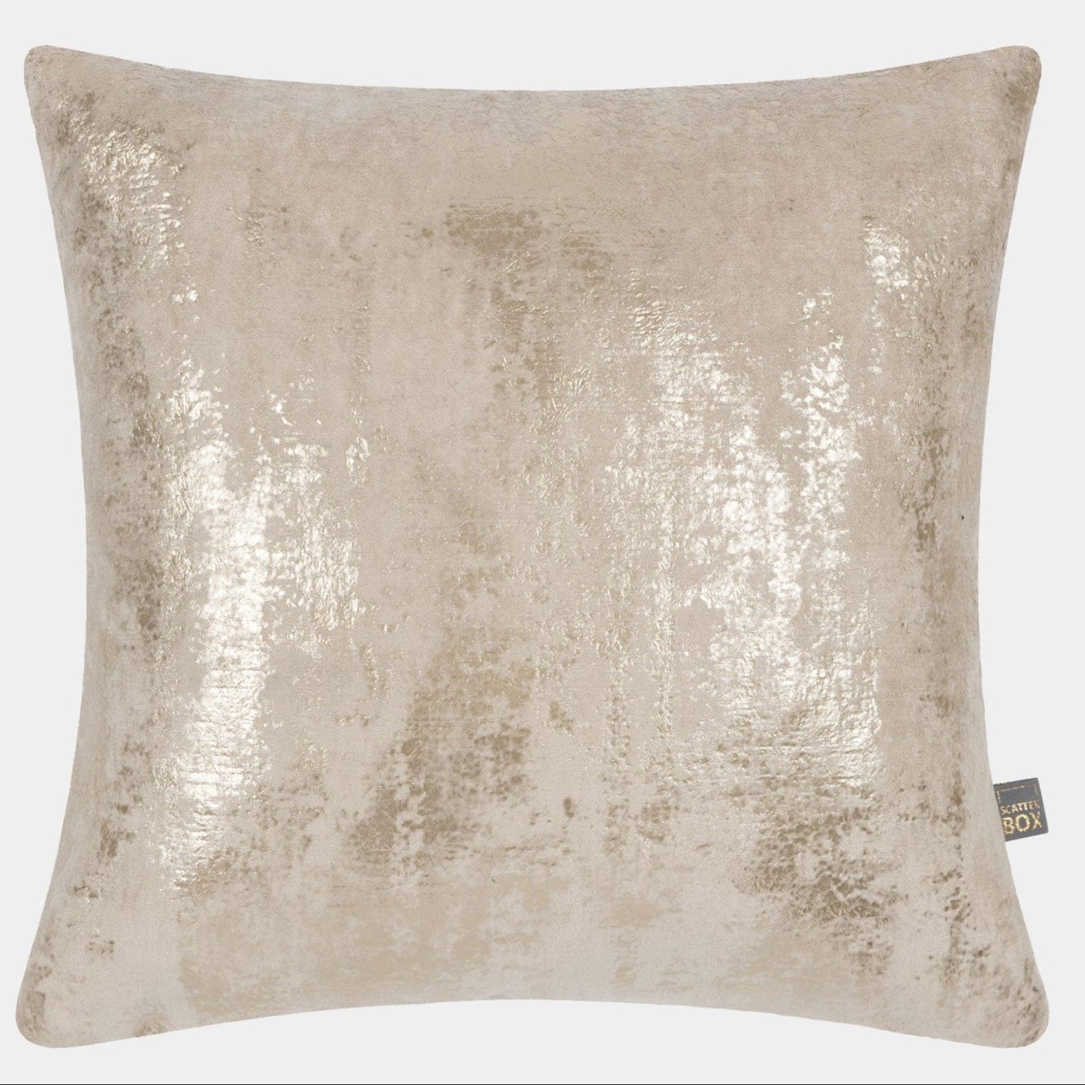 Lunetta Velvet - Gold Natural Cushion 43x43cm