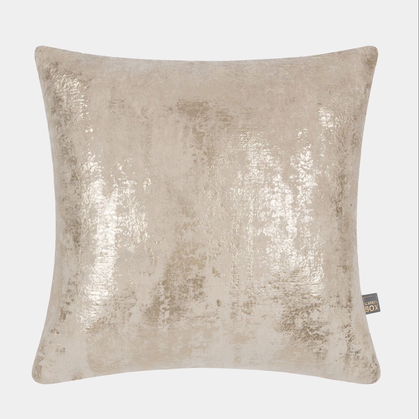 Lunetta Velvet - Gold Natural Cushion 43x43cm