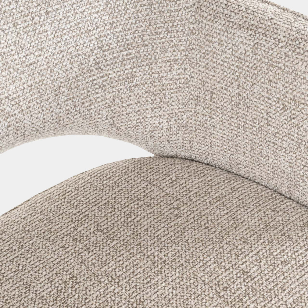 Ashley - Dining Armchair, Natural Fancy Fabric