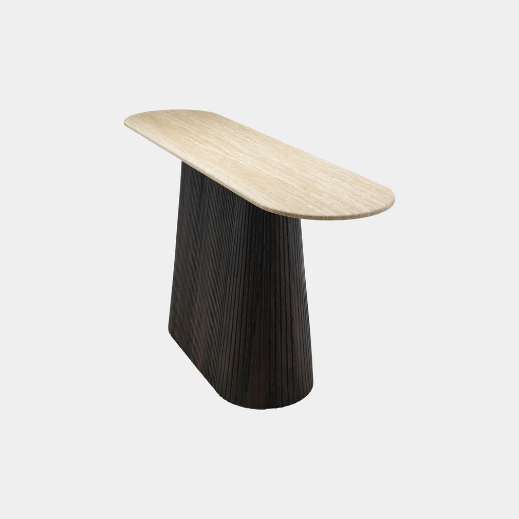 Asmara -  Marble Effect Console Table
