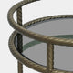 Roue - Antique Brass Drinks Trolley