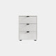 Florida - 3 Drawer Bedside Table White