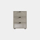 Florida - 3 Drawer Bedside Table Pebble Grey