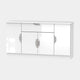 Cornell - Sideboard, High Gloss 4 Door 1 Drawers White