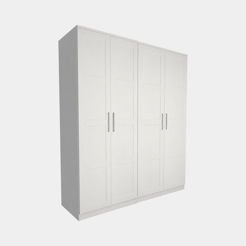 Maria - Wardrobe, Fully Assembled 4 Door
