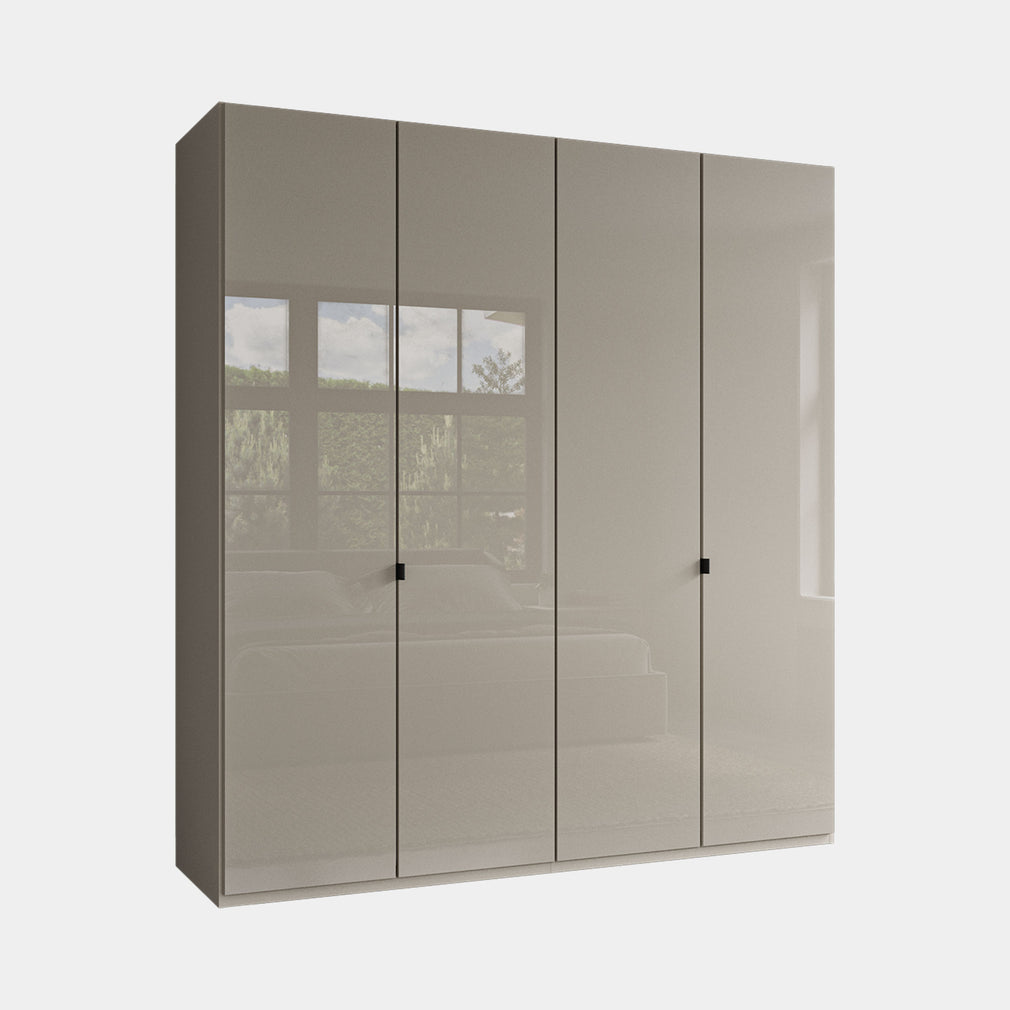 Florida - Wardrobe 200cm 4 Door Pebble Grey