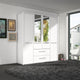 Fitzroy - 4 Door 2 Drawer Combi Mirrored Wardrobe
