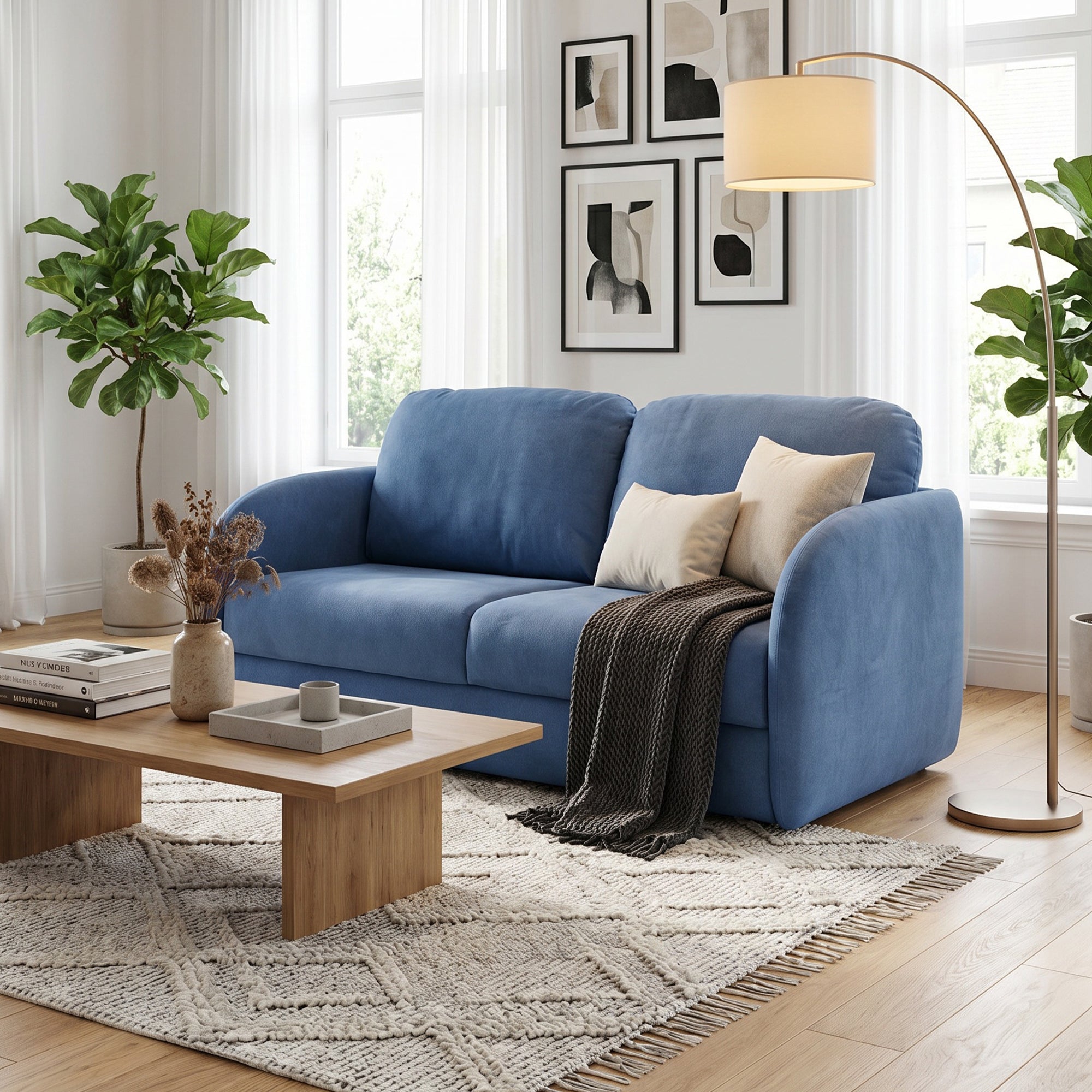 Girona - 4 Seat Sofa Bed, Fabric