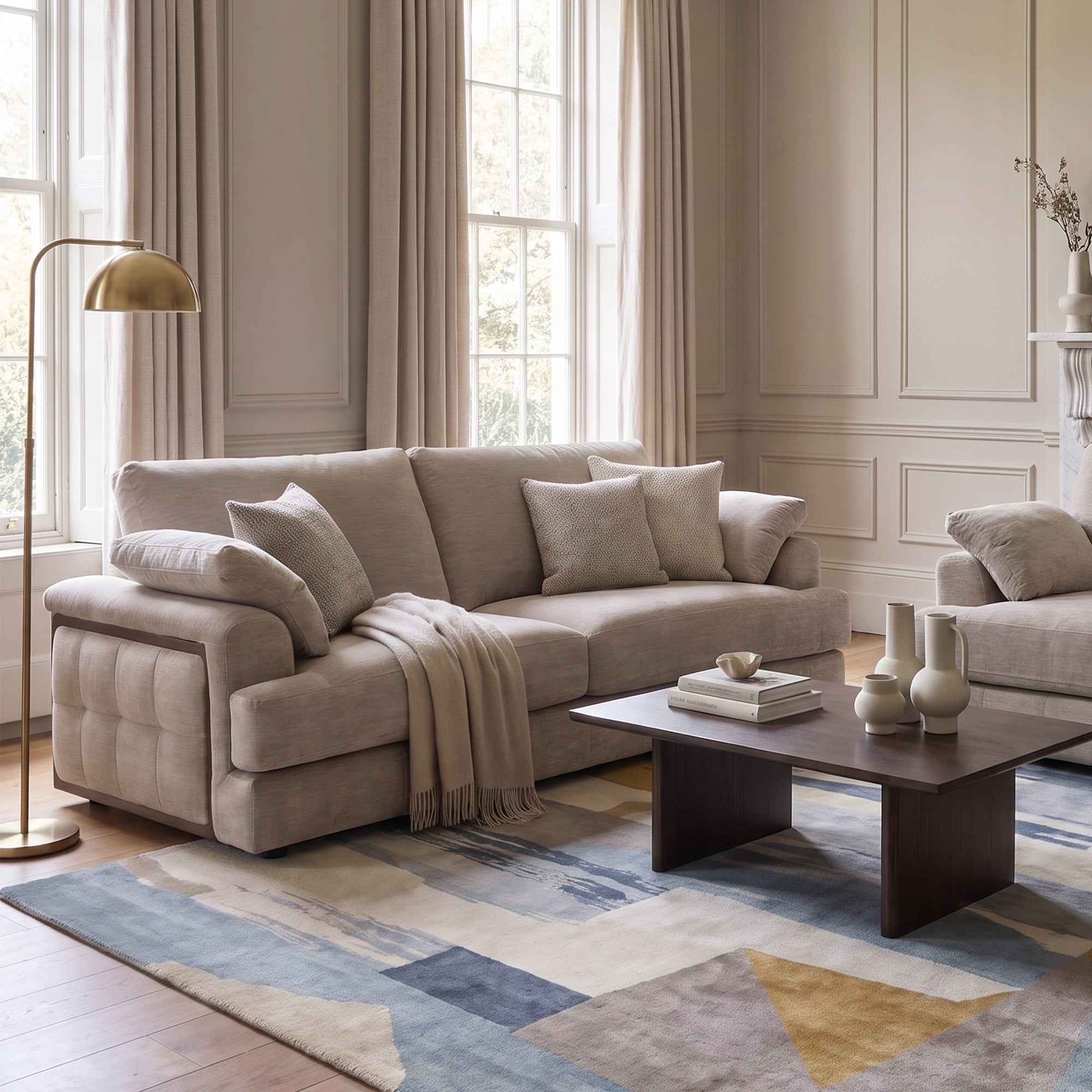 Williamsburg - 4 Seat Sofa, Fabric