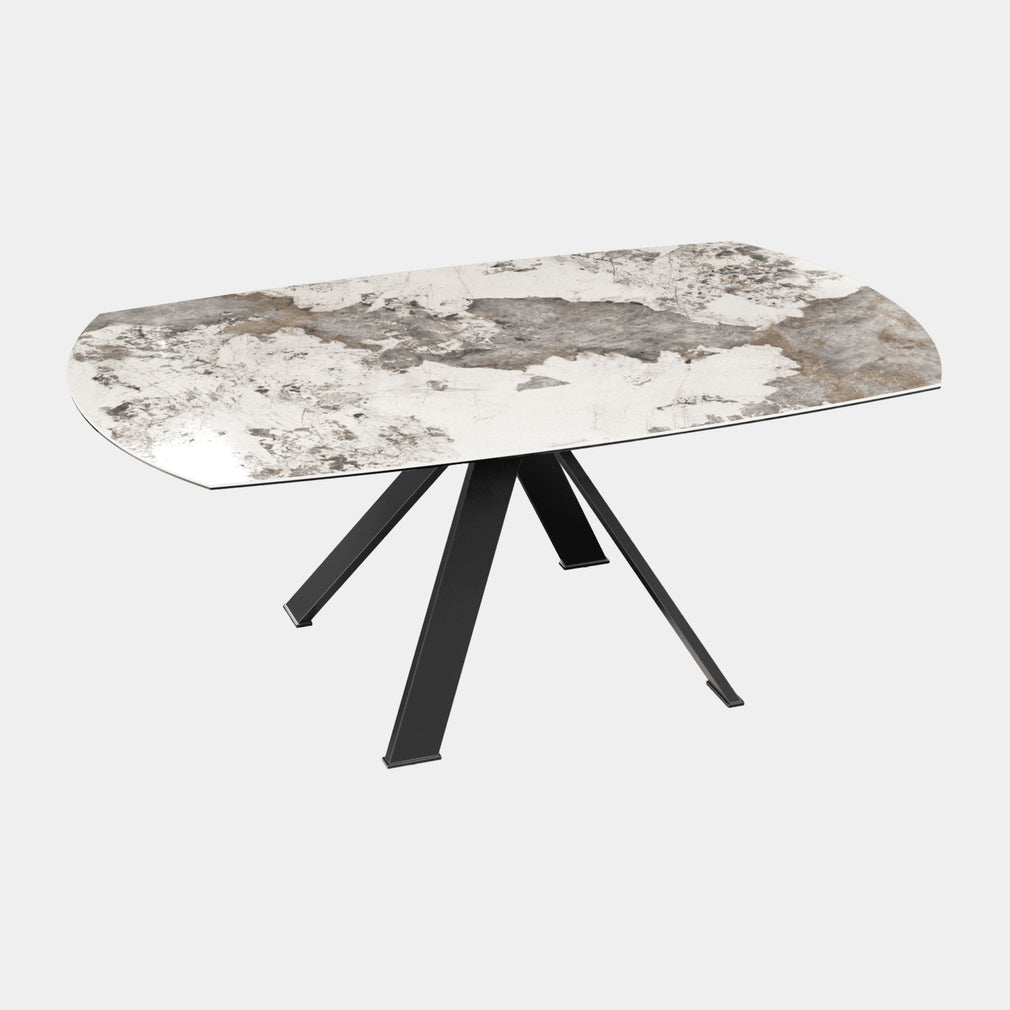 Arkansas - Marble Ceramic Finish Dining Table Calcatta Marble