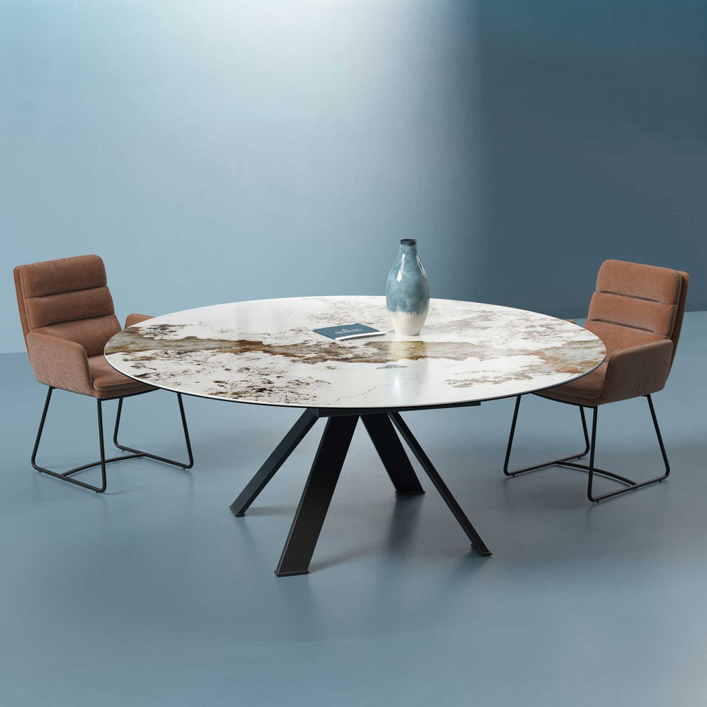 Arkansas - Marble Ceramic Finish Dining Table