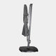 St Tropez - 3.3m Round Parasol in Grey With LED Lights, Cover & Base