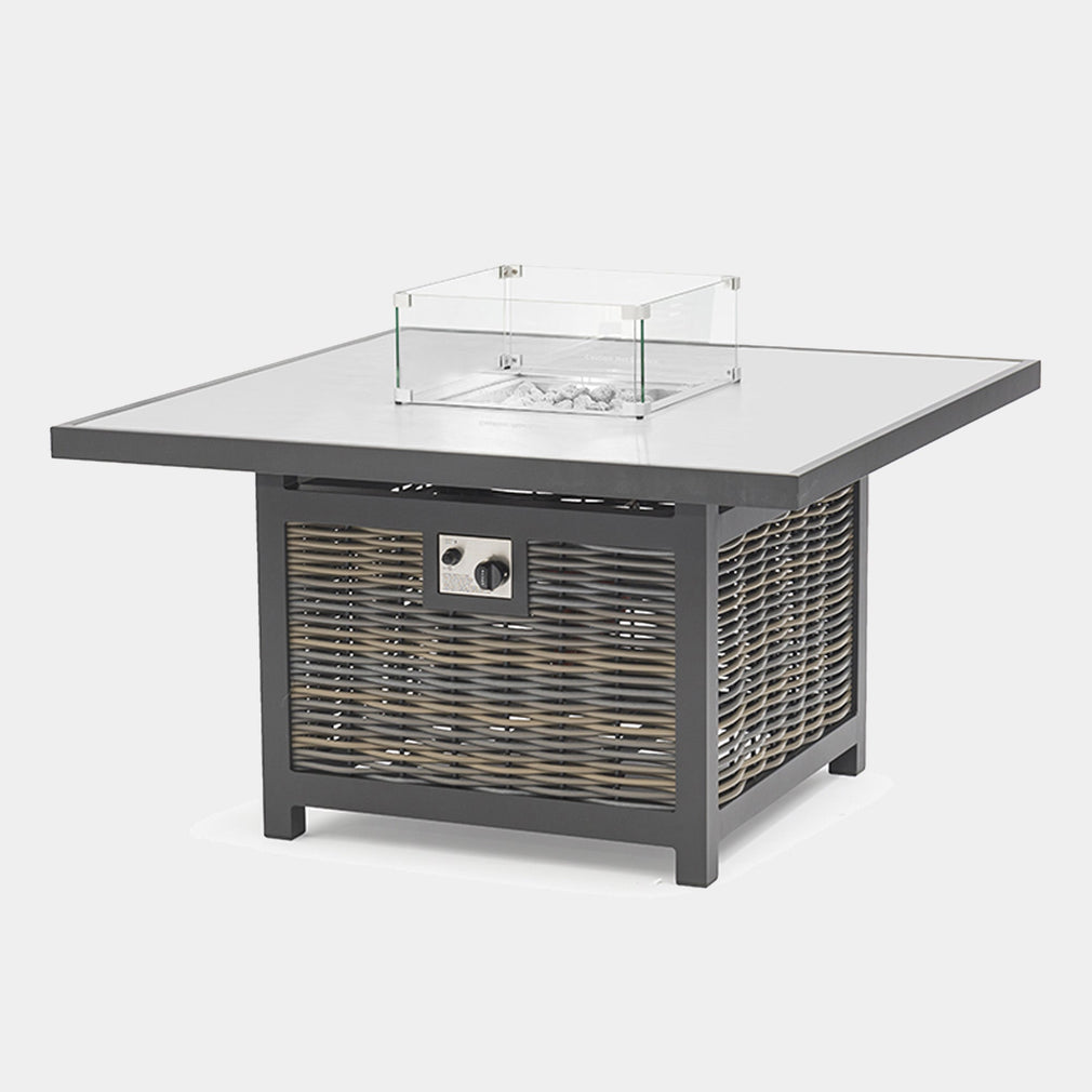 Key Largo - Corner Garden Dining Set With Firepit