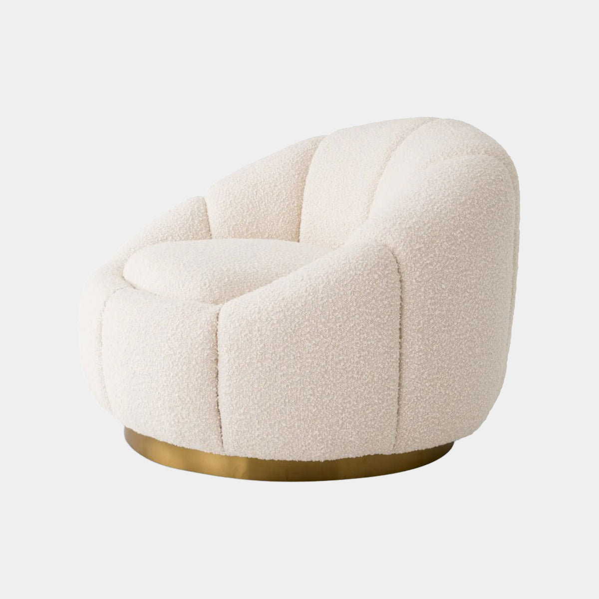 Eichholtz Inger - Swivel Chair, Boucle Cream
