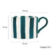 Green Stripe - Mugs, Set of 2