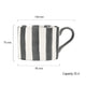 Grey Stripe - Mugs, Set of 2