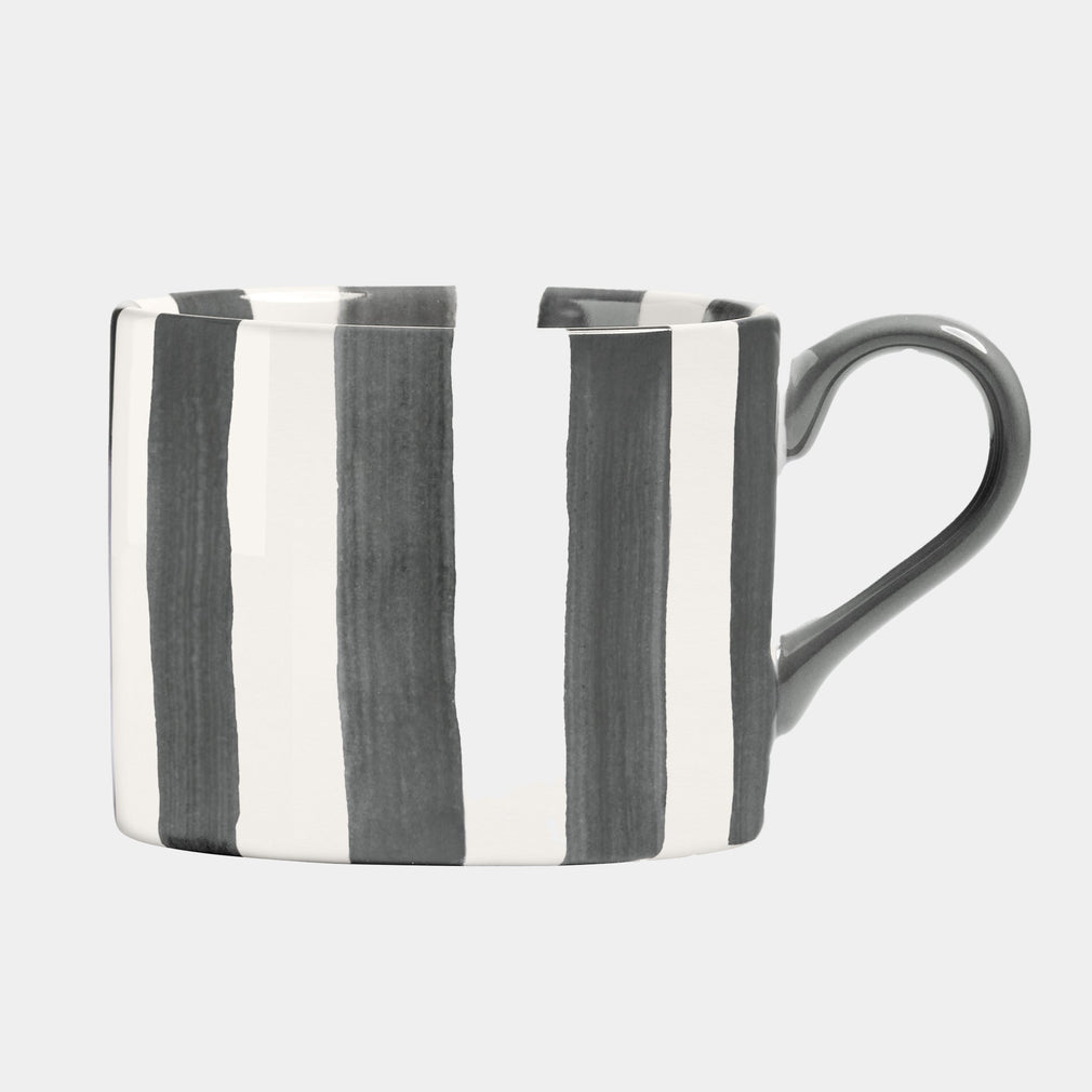 Grey Stripe - Mugs, Set of 2