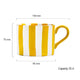 Yellow Stripe - Mugs, Set of 2