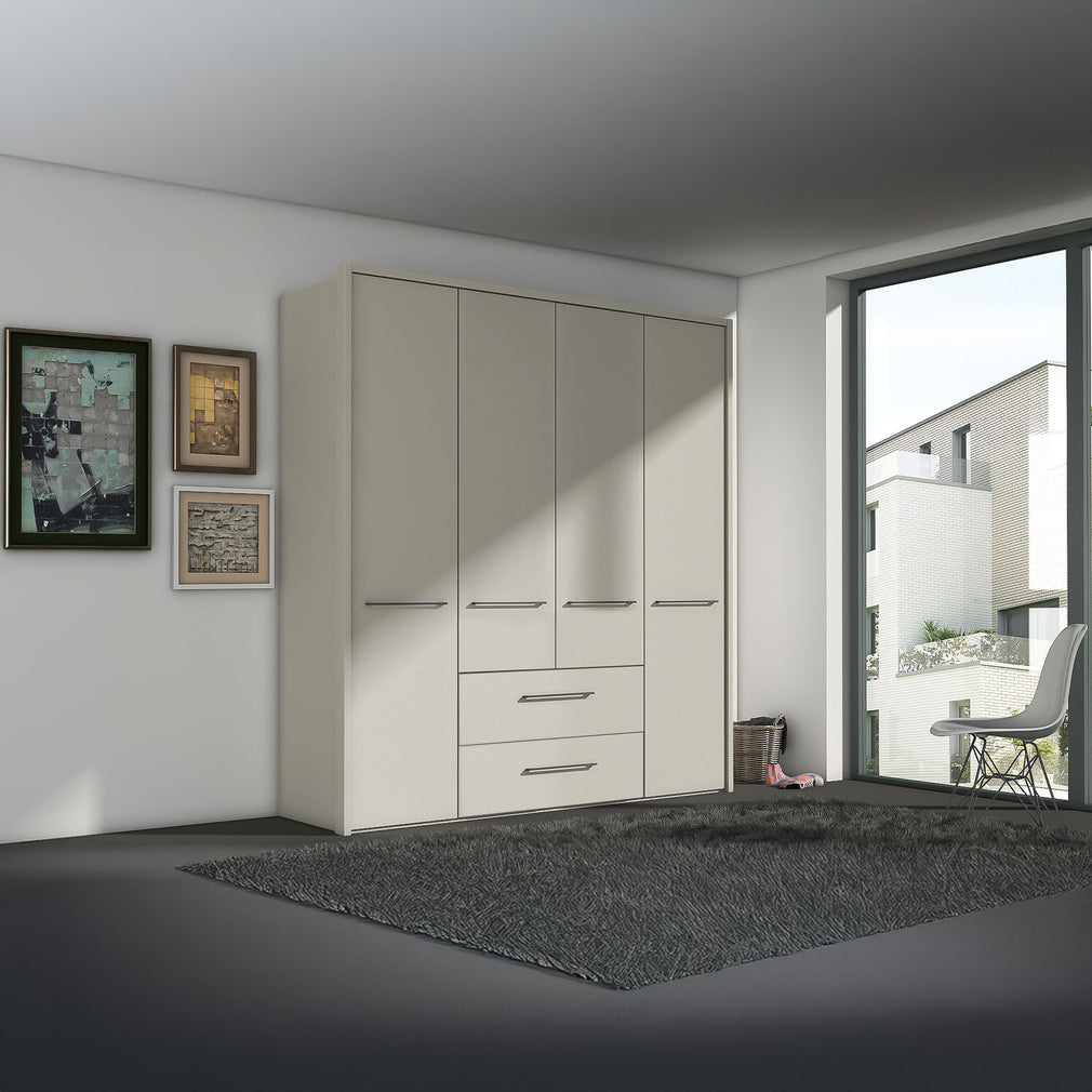 Fitzroy - 4 Door 2 Drawer Combi Wardrobe