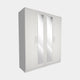 Maria - Wardrobe with Mirror, Fully Assembled 4 Door