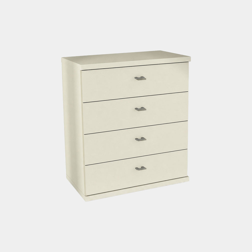 Fitzroy - 4 Drawer Bedside Chest White