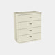 Fitzroy - 4 Drawer Bedside Chest White