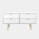Jewel - Bed Box, 4 Drawer White Carcase & White Fronts