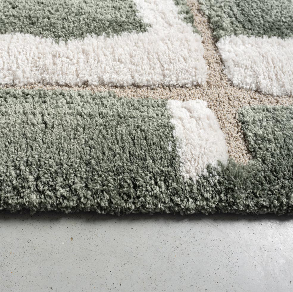 Dune - Patterned Rug, Green