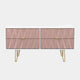 Jewel - Bed Box, 4 Drawer White Carcase & Kobe Pink Fronts