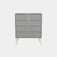 Jewel - 4 Drawer Chest of Drawers Dusk Grey Carcase & Dusk Grey Fronts