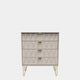 Jewel - 4 Drawer Chest of Drawers Mushroom Carcase & Mushroom Fronts