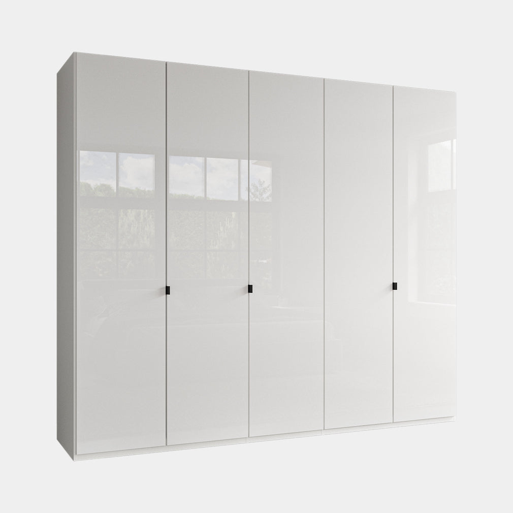Florida - Wardrobe 250cm 5 Door White
